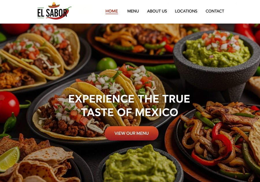 Sitio web para restaurante